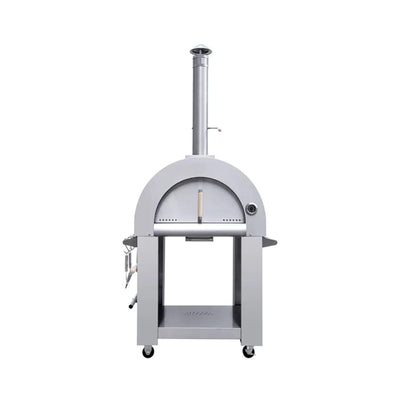 KoKoMo Grills 32" Stainless Steel Wood-Fired Pizza Oven with Cart & Accessory Kit