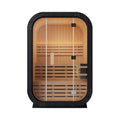 Lund Luxury 2-Person Outdoor Spruce Wood Cube Sauna with 4.5kW Electric Stove