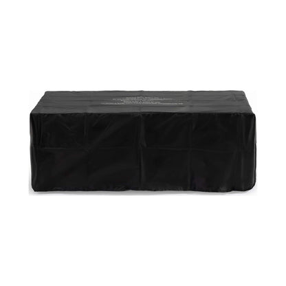Alora 42" Contemporary Rectangular Flint Gray Propane Fire Pit Table with Fire Glass