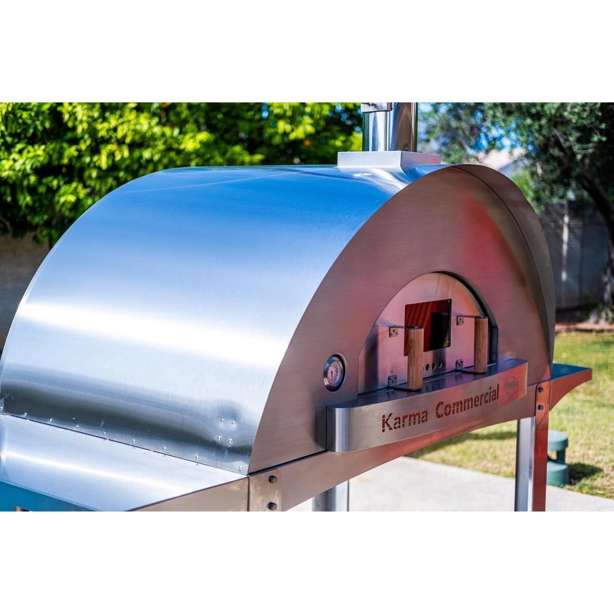 WPPO Karma 55" Commercial Stainless Steel Wood-Fired Pizza Oven