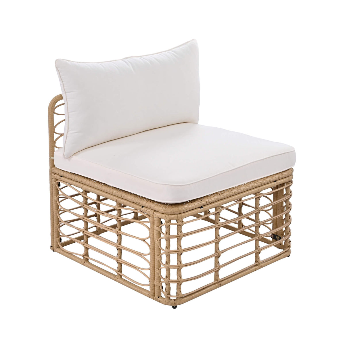 Modern 7-Piece Modular Outdoor Rattan Sofa Set