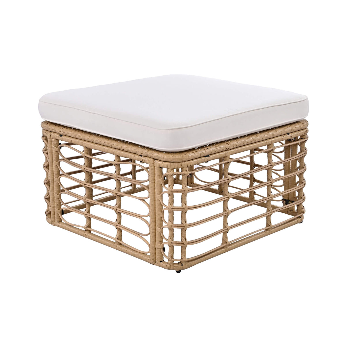 Modern 7-Piece Modular Outdoor Rattan Sofa Set