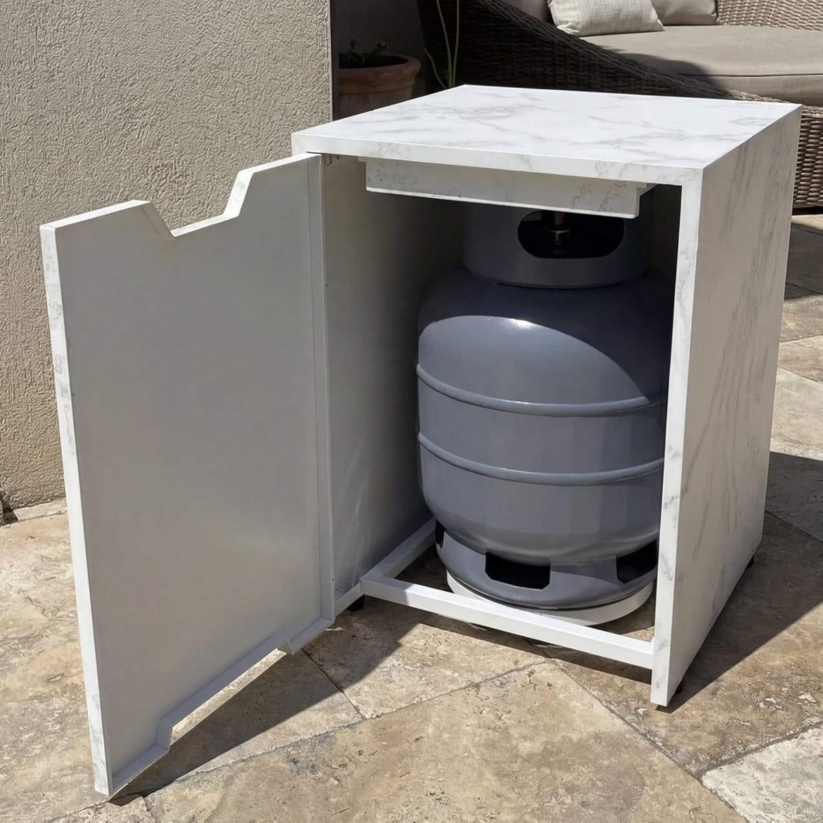 Montecito 71-Inch Rectangular Outdoor Fire Pit Table with Glass Wind Guard