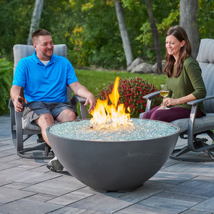 The Outdoor GreatRoom Company Cove 42" Concrete Edge Gas Fire Pit Bowl