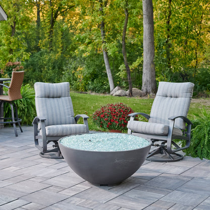 The Outdoor GreatRoom Company Cove 42" Concrete Edge Gas Fire Pit Bowl