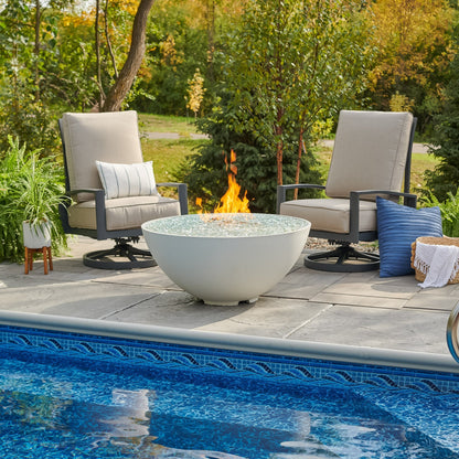 The Outdoor GreatRoom Company Cove 42" Concrete Edge Gas Fire Pit Bowl