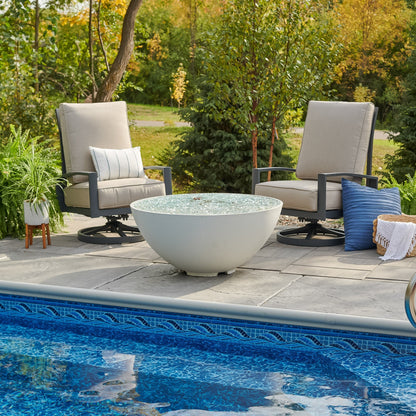 The Outdoor GreatRoom Company Cove 42" Concrete Edge Gas Fire Pit Bowl
