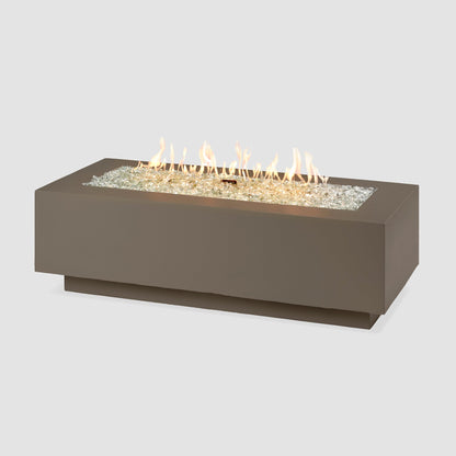 The Outdoor GreatRoom Company Cove Concrete Linear Gas Fire Pit