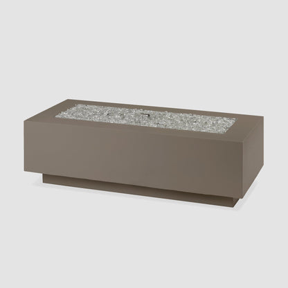 The Outdoor GreatRoom Company Cove Concrete Linear Gas Fire Pit