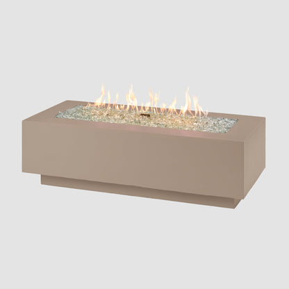 The Outdoor GreatRoom Company Cove Concrete Linear Gas Fire Pit