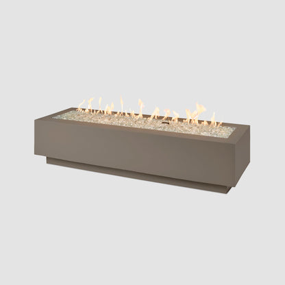 The Outdoor GreatRoom Company Cove Concrete Linear Gas Fire Pit