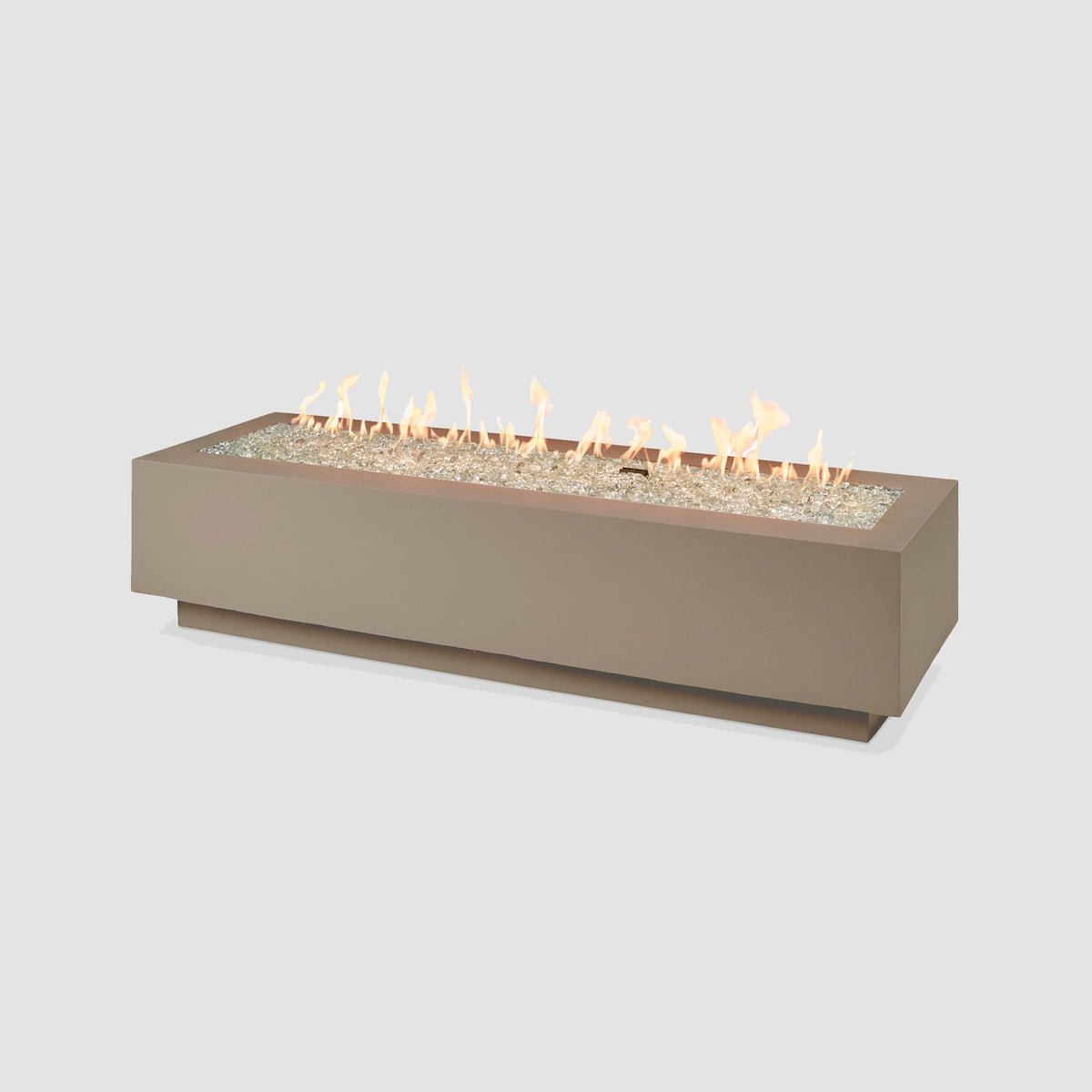 The Outdoor GreatRoom Company Cove Concrete Linear Gas Fire Pit