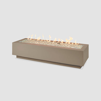 The Outdoor GreatRoom Company Cove Concrete Linear Gas Fire Pit