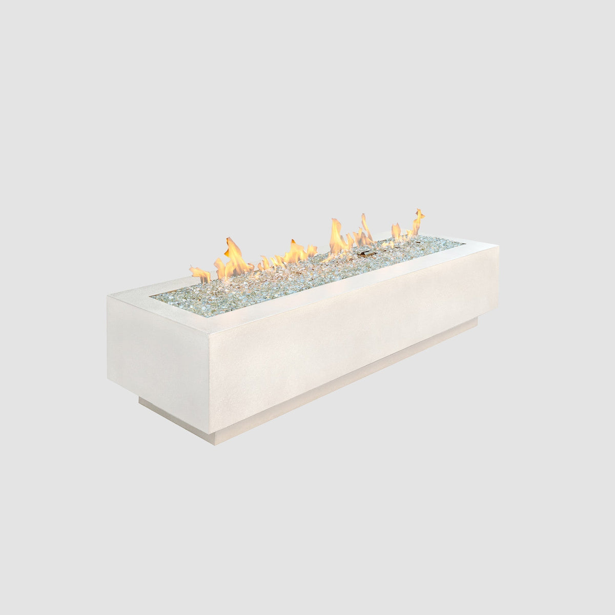 The Outdoor GreatRoom Company Cove Concrete Linear Gas Fire Pit