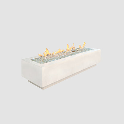 The Outdoor GreatRoom Company Cove Concrete Linear Gas Fire Pit