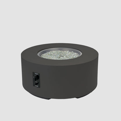 The Outdoor GreatRoom Company Cove Concrete Round Gas Fire Pit Table