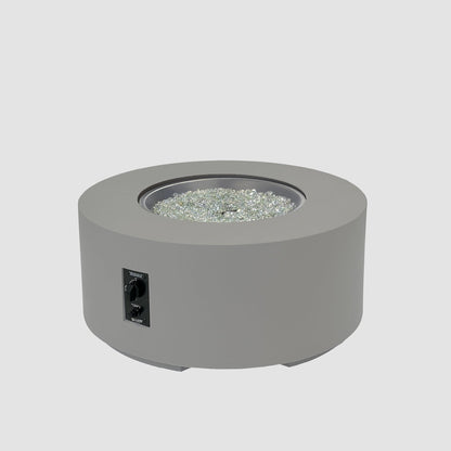 The Outdoor GreatRoom Company Cove Concrete Round Gas Fire Pit Table