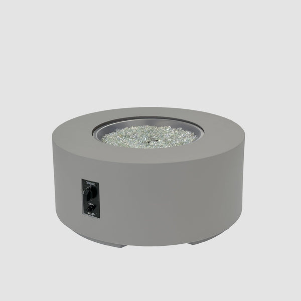 The Outdoor GreatRoom Company Cove Concrete Round Gas Fire Pit Table