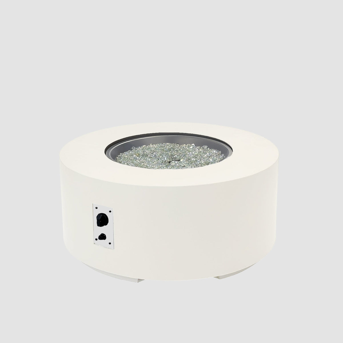 The Outdoor GreatRoom Company Cove Concrete Round Gas Fire Pit Table