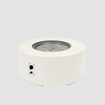 The Outdoor GreatRoom Company Cove Concrete Round Gas Fire Pit Table
