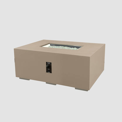 The Outdoor GreatRoom Company Cove Concrete Linear Gas Fire Pit