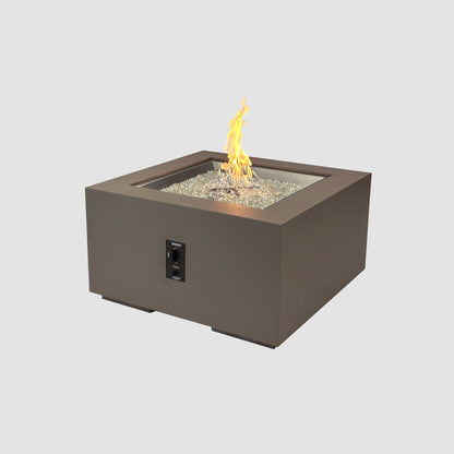 The Outdoor GreatRoom Company Cove Concrete Square Gas Fire Pit Table