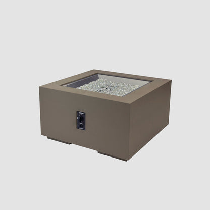 The Outdoor GreatRoom Company Cove Concrete Square Gas Fire Pit Table
