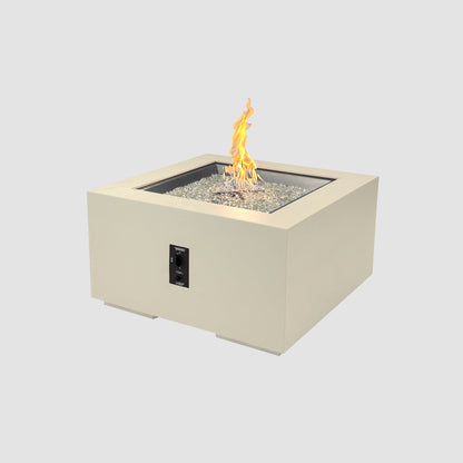 The Outdoor GreatRoom Company Cove Concrete Square Gas Fire Pit Table