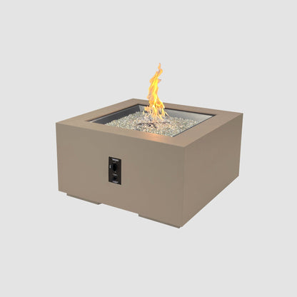 The Outdoor GreatRoom Company Cove Concrete Square Gas Fire Pit Table