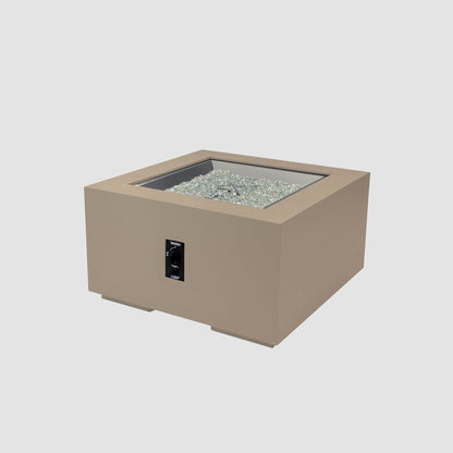 The Outdoor GreatRoom Company Cove Concrete Square Gas Fire Pit Table