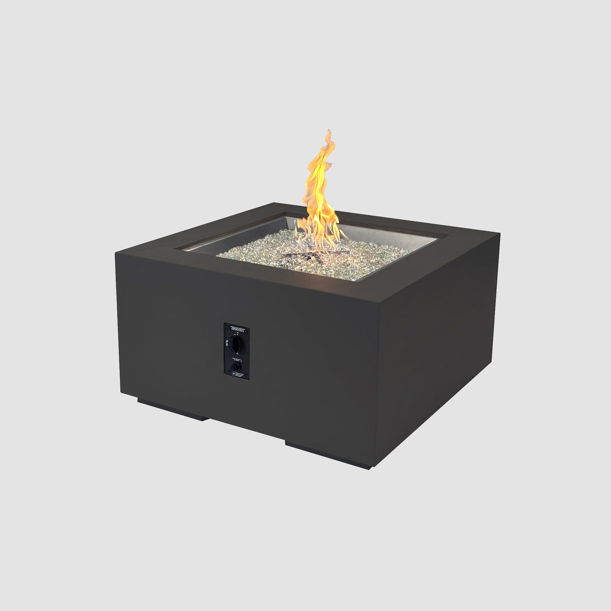 The Outdoor GreatRoom Company Cove Concrete Square Gas Fire Pit Table