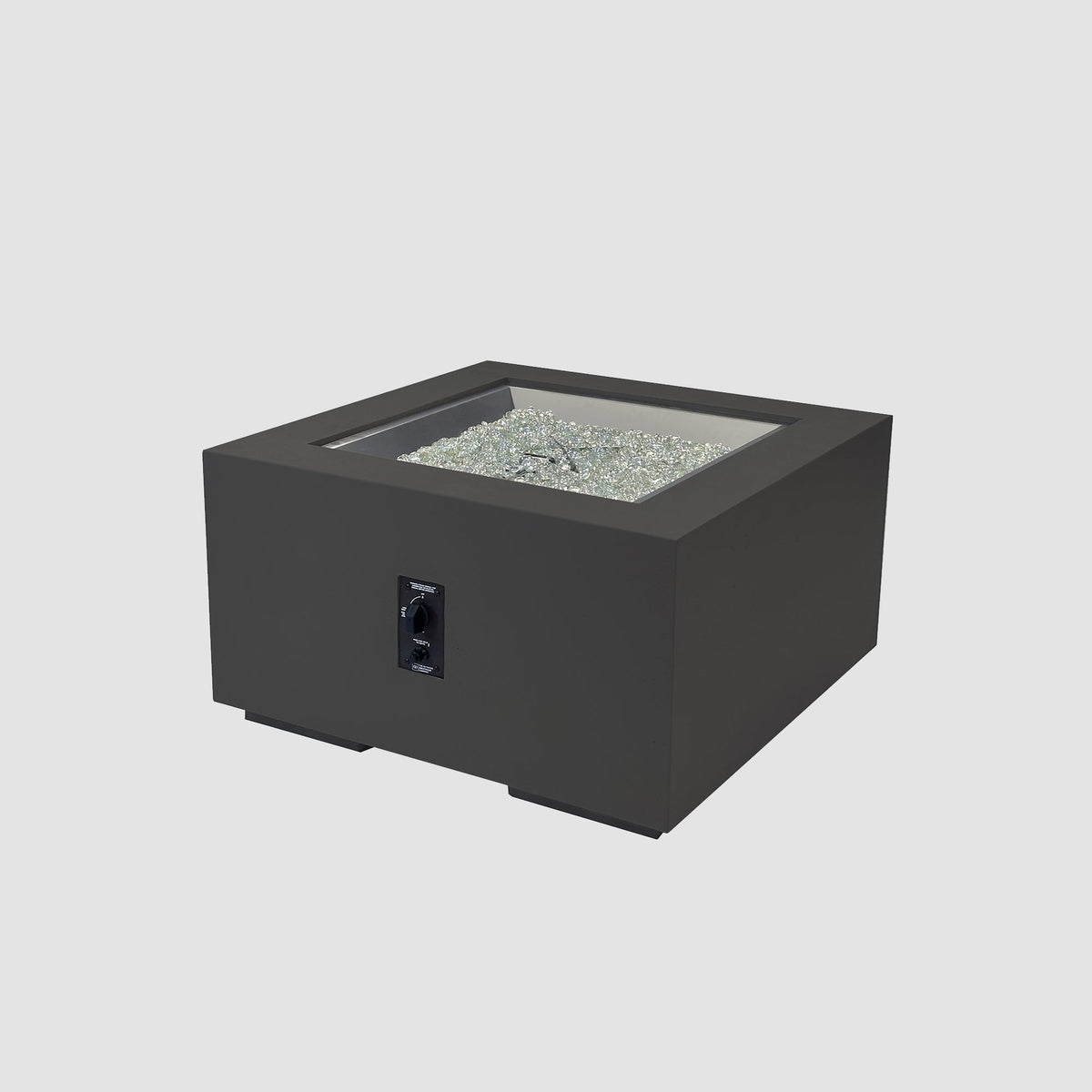 The Outdoor GreatRoom Company Cove Concrete Square Gas Fire Pit Table