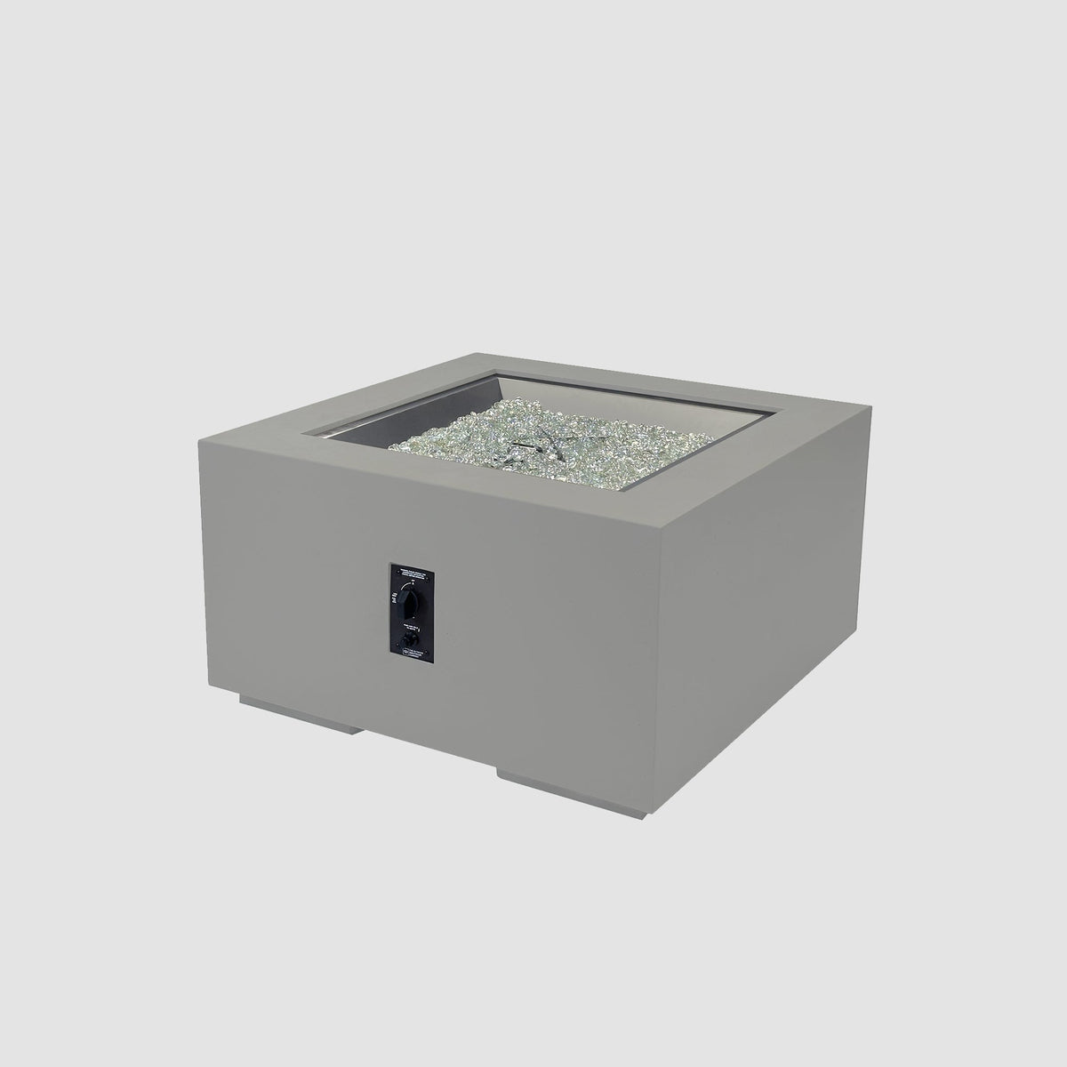 The Outdoor GreatRoom Company Cove Concrete Square Gas Fire Pit Table