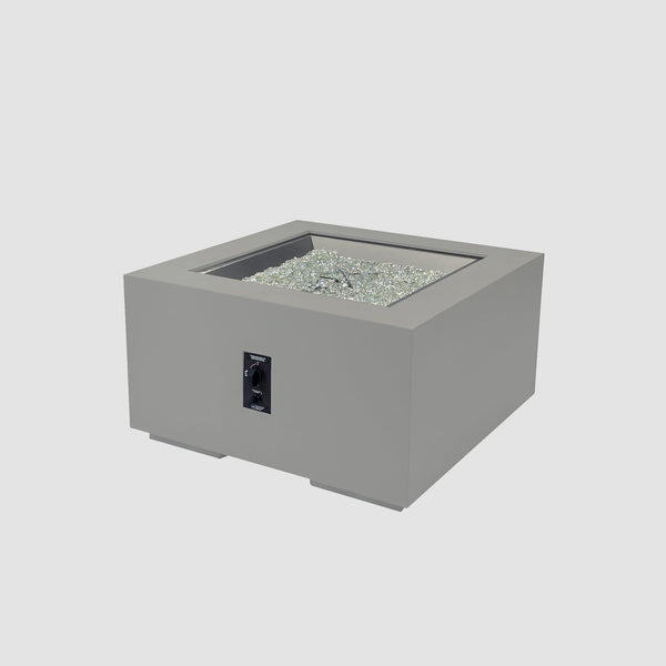 The Outdoor GreatRoom Company Cove Concrete Square Gas Fire Pit Table