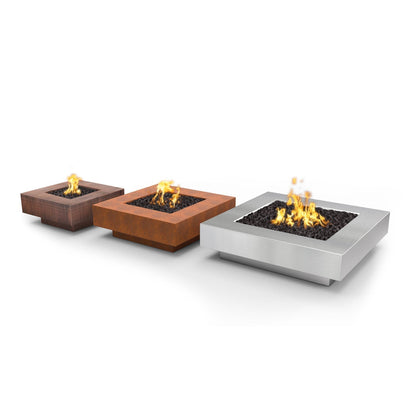 The Outdoor Plus Cabo Square 60" Metal Collection Gas Fire Pit