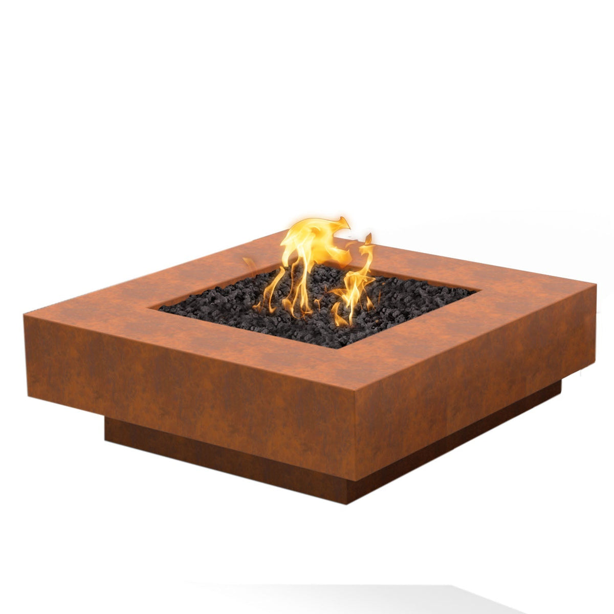 The Outdoor Plus Cabo Square 60" Metal Collection Gas Fire Pit