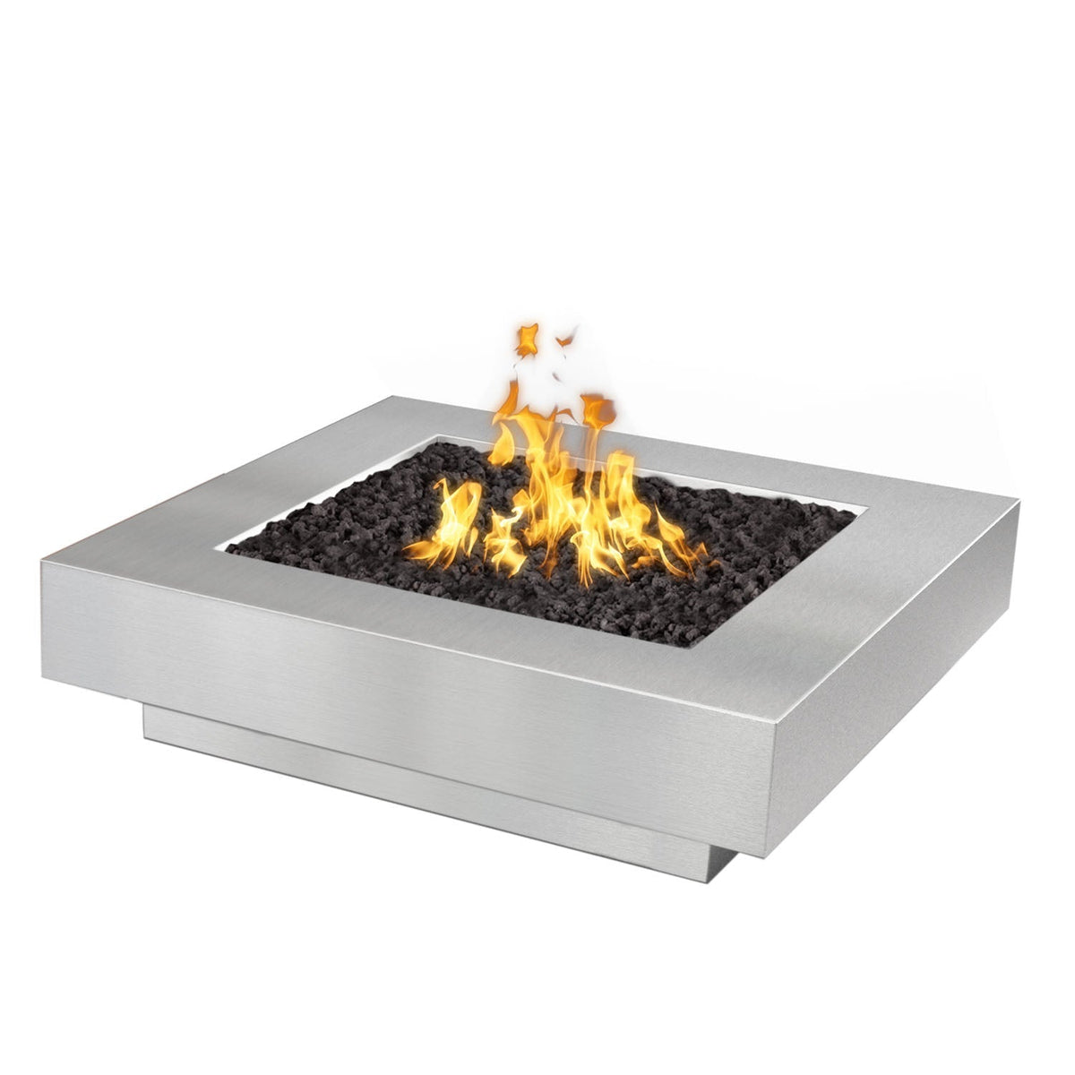 The Outdoor Plus Cabo Square 60" Metal Collection Gas Fire Pit