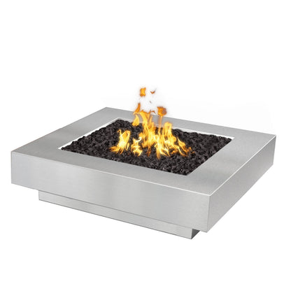 The Outdoor Plus Cabo Square 60" Metal Collection Gas Fire Pit