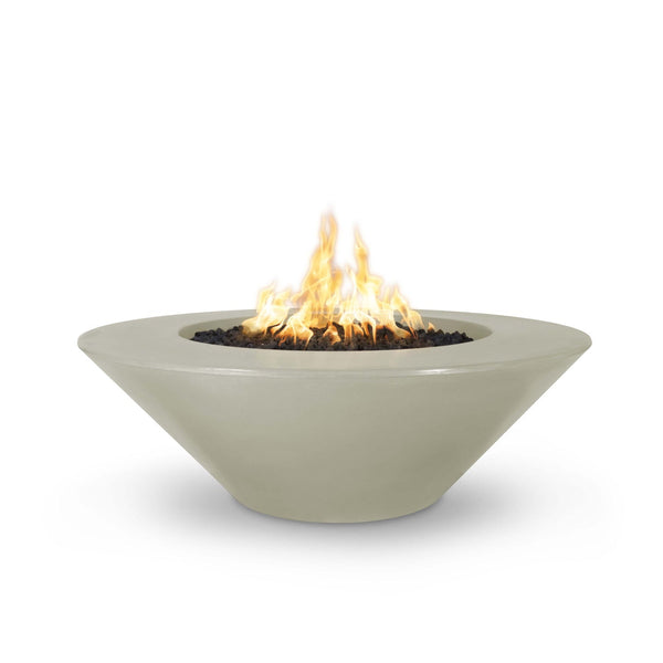The Outdoor Plus Cazo 60" Wide Ledge GFRC Concrete Gas Fire Pit