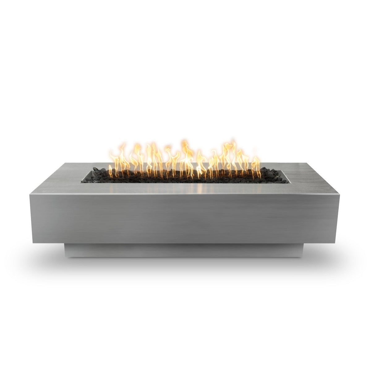 The Outdoor Plus Coronado 84" Metal Collection Linear Gas Fire Pit