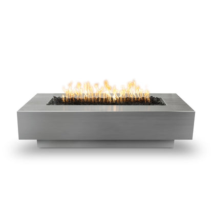 The Outdoor Plus Coronado 84" Metal Collection Linear Gas Fire Pit