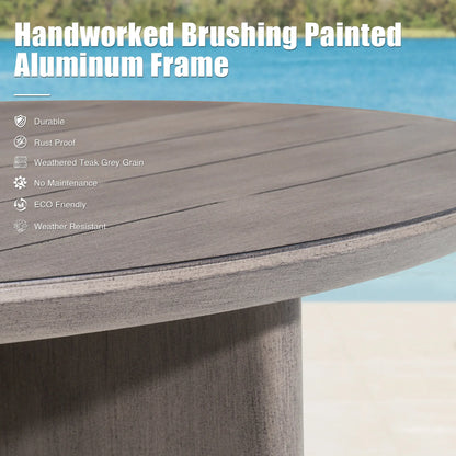 Sereno 6-Piece Swivel Aluminum Patio Conversation Set with Ottomans