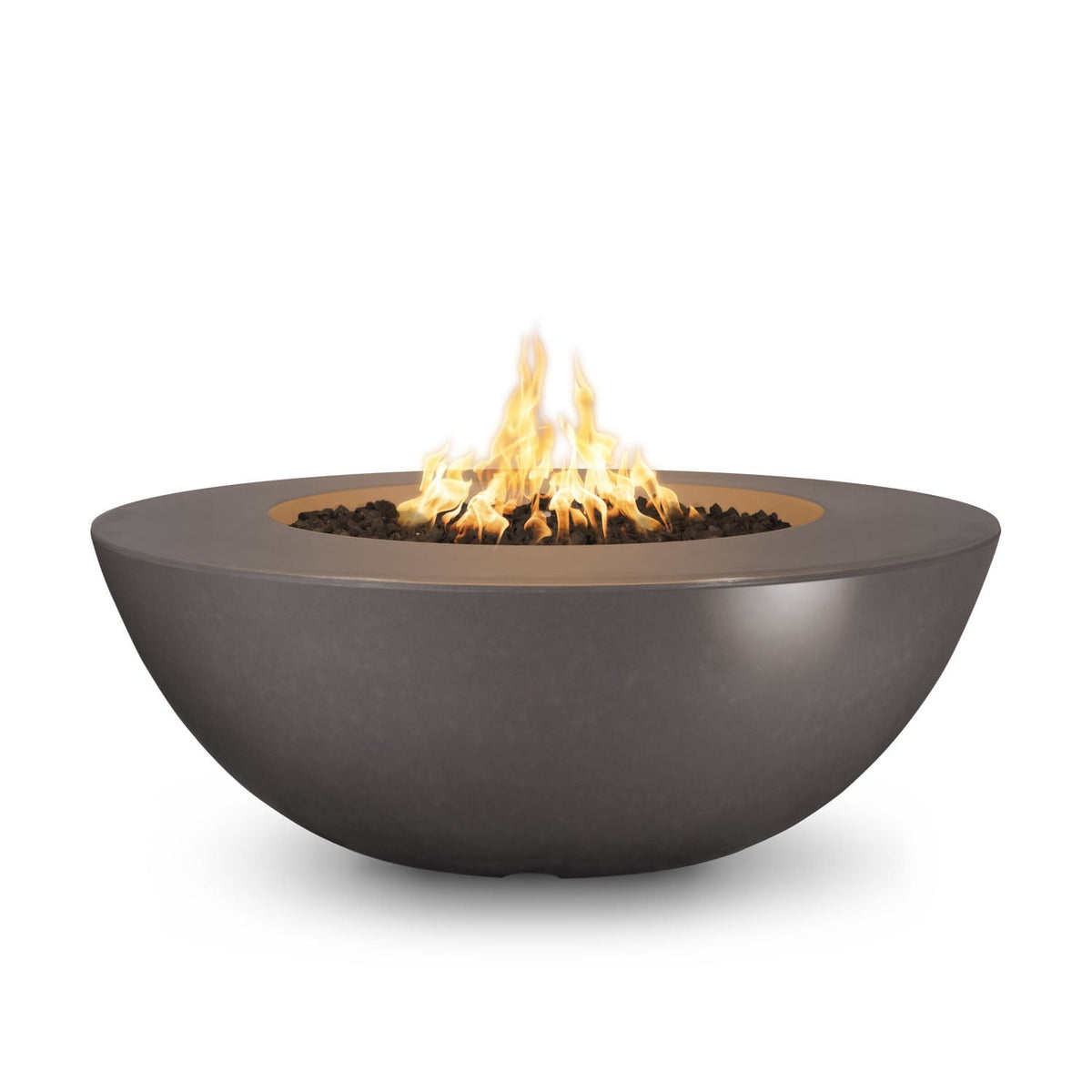 The Outdoor Plus Sedona 60" Wide Ledge GFRC Concrete Gas Fire Pit