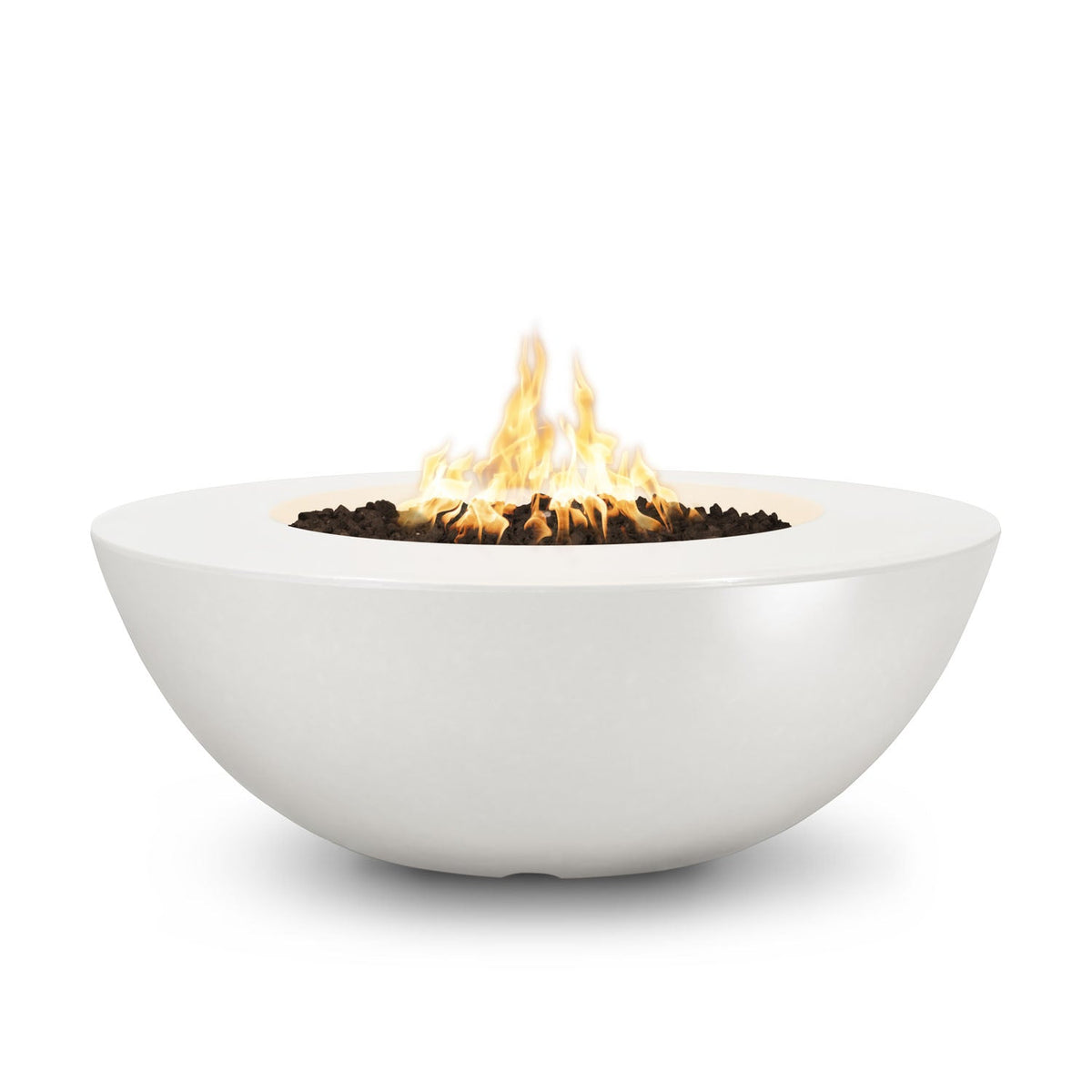 The Outdoor Plus Sedona 60" Wide Ledge GFRC Concrete Gas Fire Pit