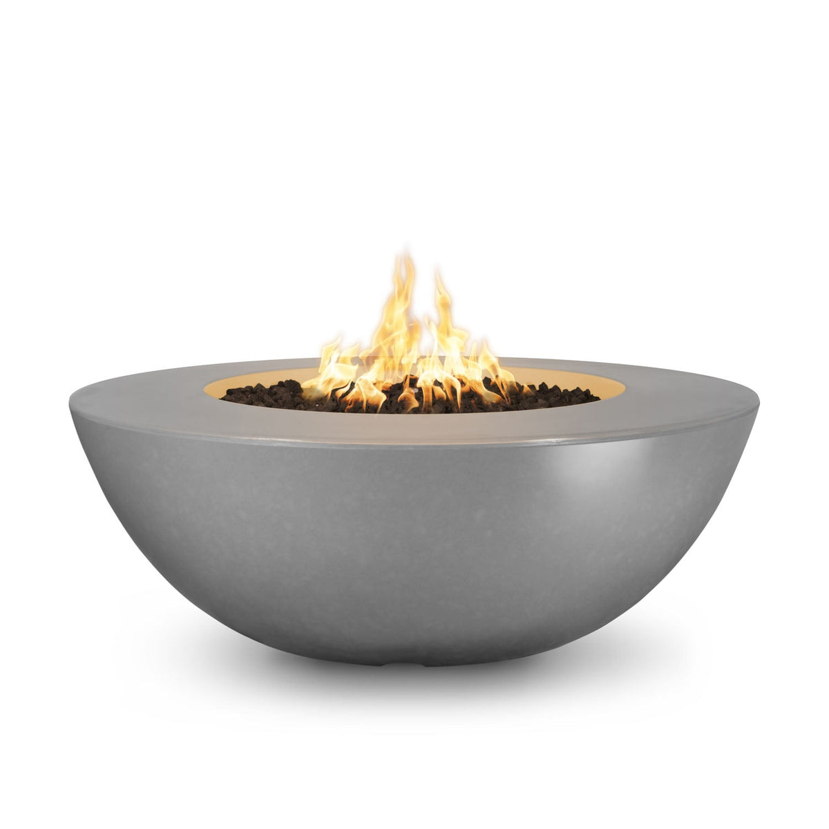 The Outdoor Plus Sedona 60" Wide Ledge GFRC Concrete Gas Fire Pit