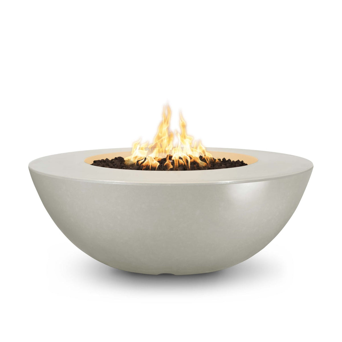 The Outdoor Plus Sedona 60" Wide Ledge GFRC Concrete Gas Fire Pit