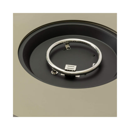 Alora 36-Inch Round Iron Patio Gas Fire Pit Table with Matching Cover