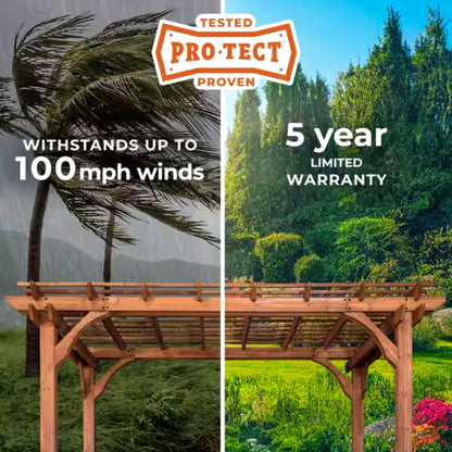 Traditional Cedar Wood Pergola