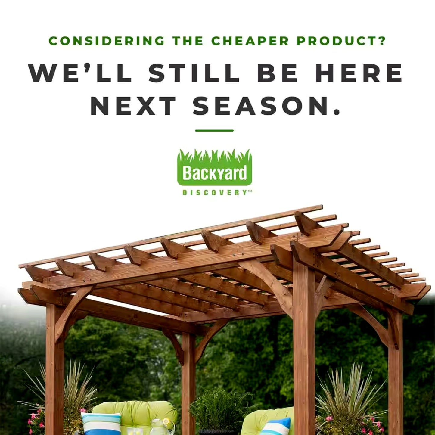 Traditional Cedar Wood Pergola