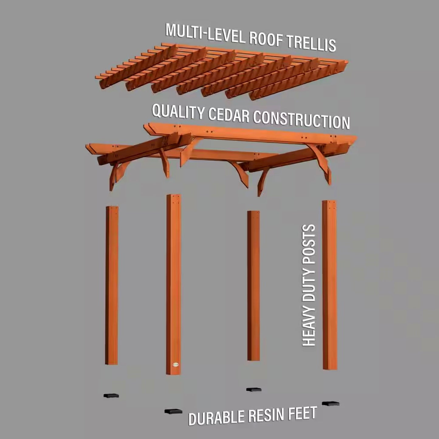 Traditional Cedar Wood Pergola
